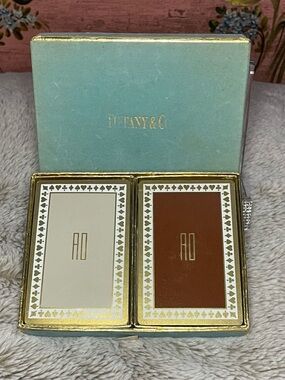 Tiffany & Co. Vintage Playing Cards Set in Box
